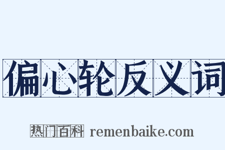 偏心轮反义词是什么意思的图片